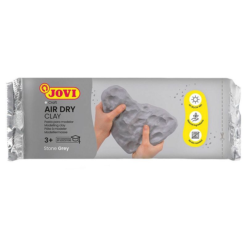 Паста для моделирования JOVI, отвердевающая, серый, 1кг, вакуумный пакет