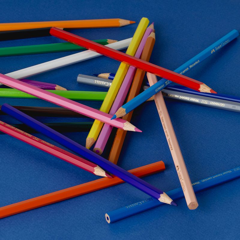 Карандаши цветные Faber-Castell "Замок", 24цв., шестигр., заточ., картон, европодвес