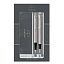 Набор Parker "IM Duo": шар. ручка IM Stainless Steel CT, синяя, 1,0мм + перьевая ручка IM Stainless Steel CT, подарочная упаковка