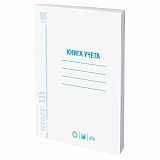 Книга учета 96 л., клетка, обложка из мелованного картона, блок офсет, А4 (200х290 мм), STAFF, 130187