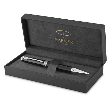 Ручка шариковая Parker "Ingenuity Black СT" 1,0мм, черная, подарочная упаковка 