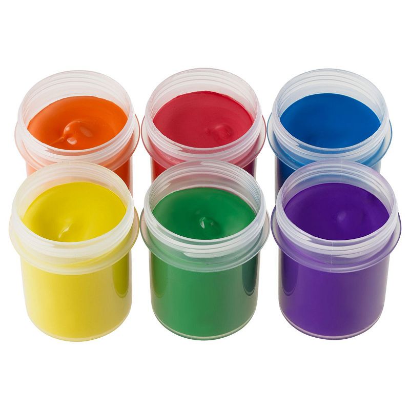 Краски пальчиковые классические Мульти-Пульти "Мои первые пальчиковые краски", 6 цветов, 210мл, для малышей, 1+, картон