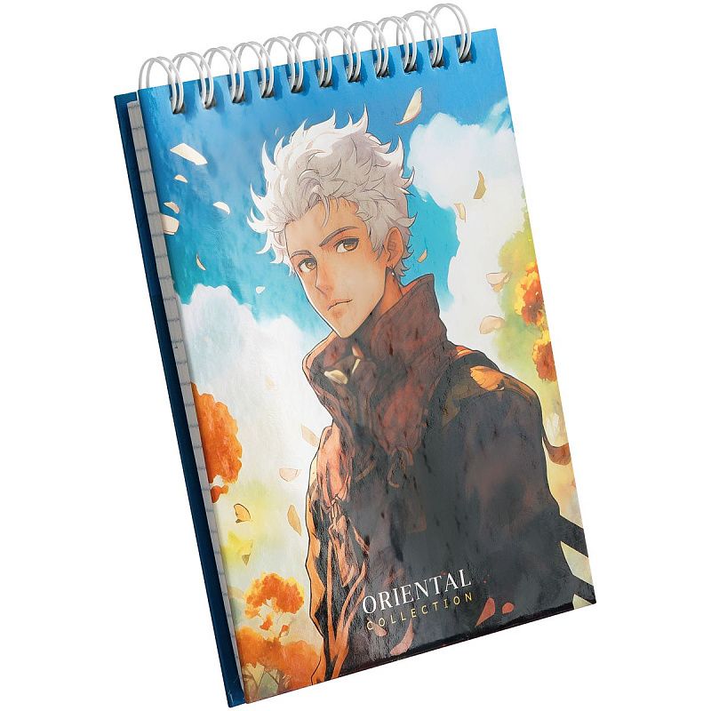 Блокнот А6 80л. на гребне BG "Аниме. Story", твердая обложка, глянцевая ламинация