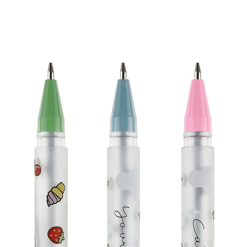 Ручка шариковая MESHU "Cute kittens" синяя, 0,5мм, корпус ассорти 