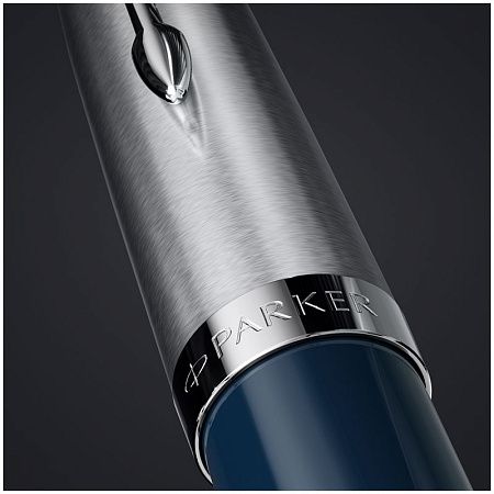 Ручка перьевая Parker "51 Midnight Blue CT" черная, 0,8мм, подарочная упаковка 