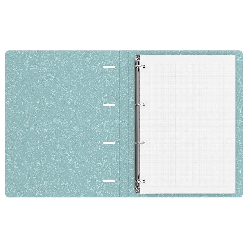 Тетрадь на кольцах А4, 120л., BG "Розы", картон, матовая ламинация