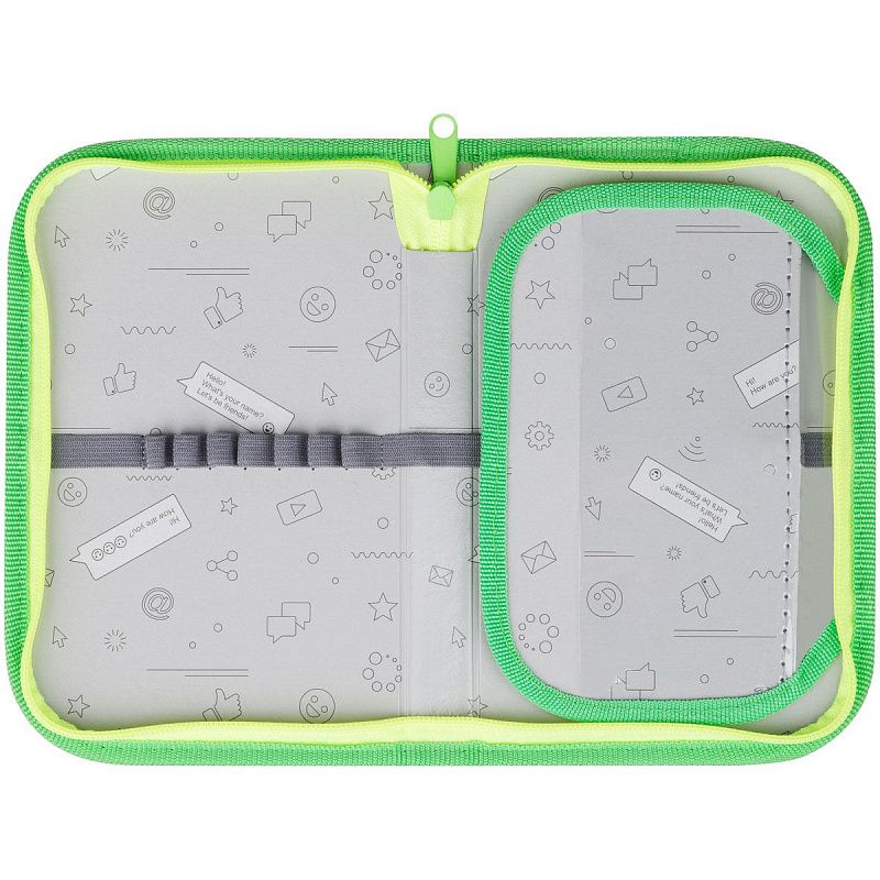 Пенал 1 отделение, 200*130 ArtSpace "Let's go", доп. секция, ткань 