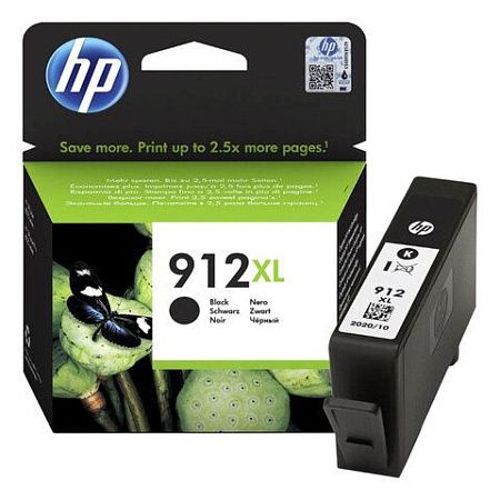 Картридж струйный HP (3YL84AE) для HP OfficeJet Pro 8023, №912XL черный, ресурс 825 страниц, оригинальный 