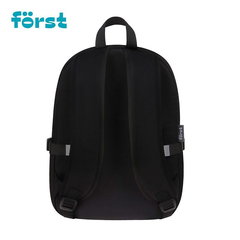 Рюкзак Först F-Teens "Crazy Emoji" 40*28*15см, 1 отделение, 7 карманов, уплотненная спинка 