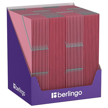 Папка на резинке Berlingo "Haze" А4, пластик, 600мкм, розовая, софт-тач 