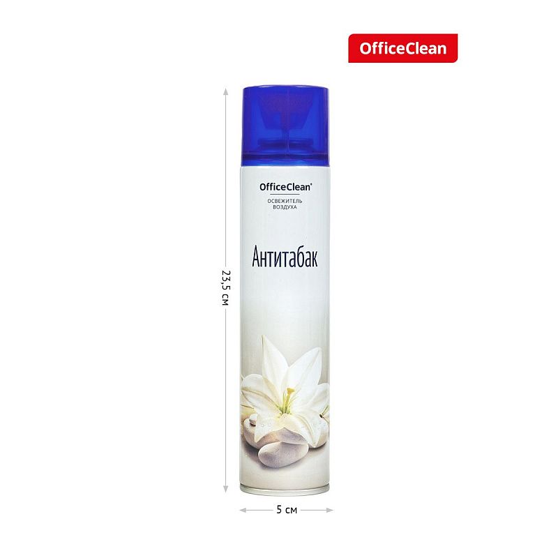 Освежитель воздуха аэрозольный OfficeClean "Антитабак", 300мл 