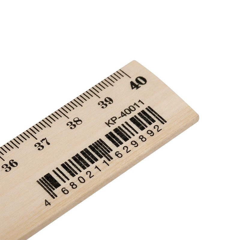 Линейка 40см Красин "Стандарт", дерево 