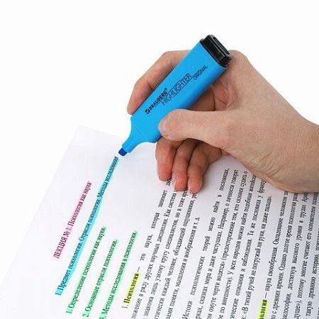 Набор текстовыделителей 4 ЦВЕТА, BRAUBERG "ORIGINAL NEON", линия письма 1-5 мм, 152215 