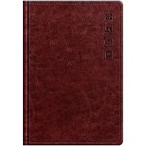 Телефонная книга А5, 80л., кожзам, BG "Nebraska. Dark red", с вырубкой