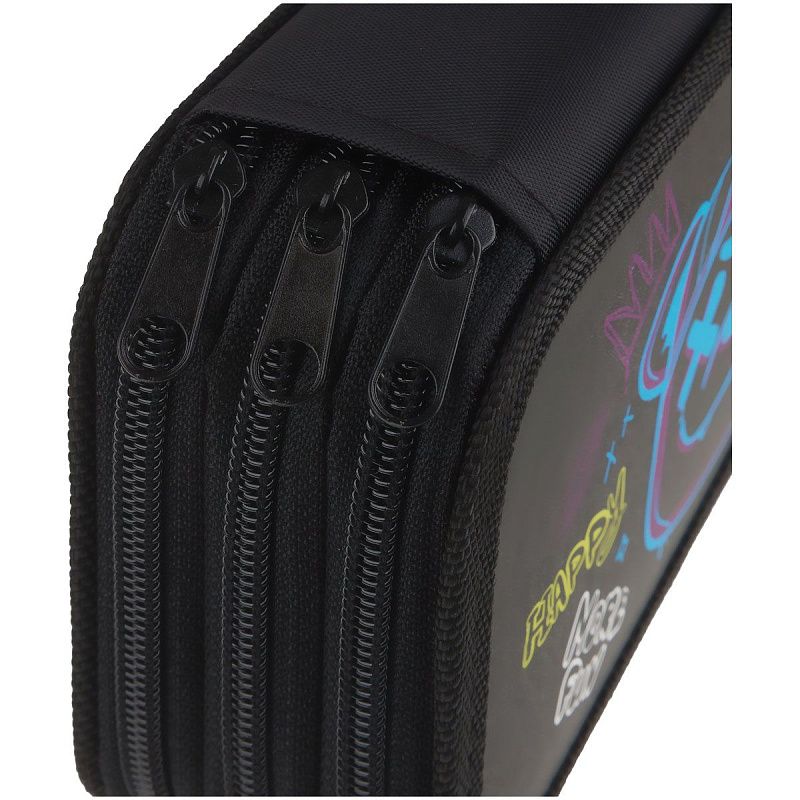 Пенал 3 отделения, 190*110 ArtSpace "More Fun", ламинированный картон, софт-тач 