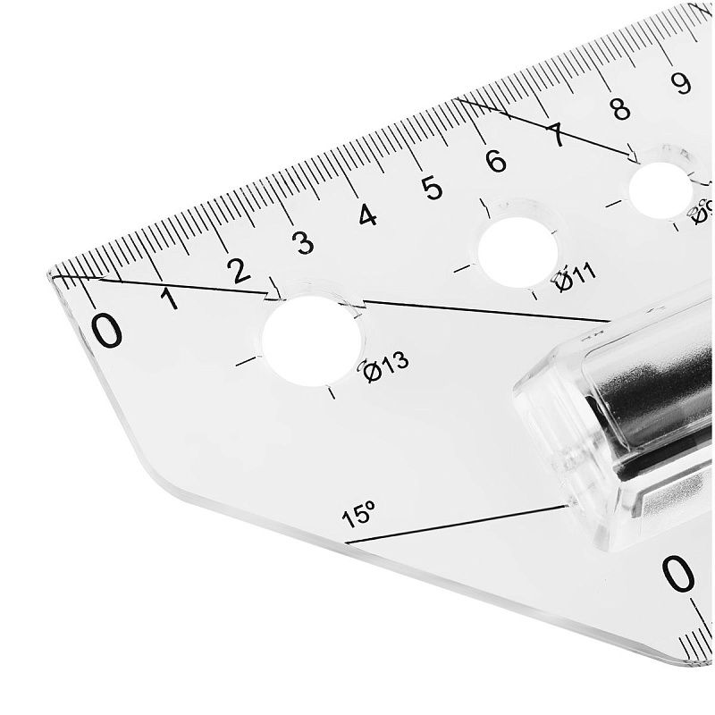 Рейсшина 30см ArtSpace, металлический ролик 