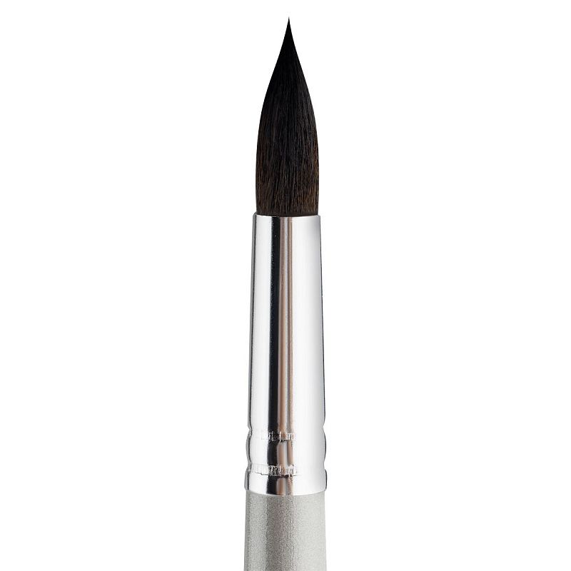 Кисть художественная синтетика имитация белки Гамма "Арбат", круглая №12, короткая ручка