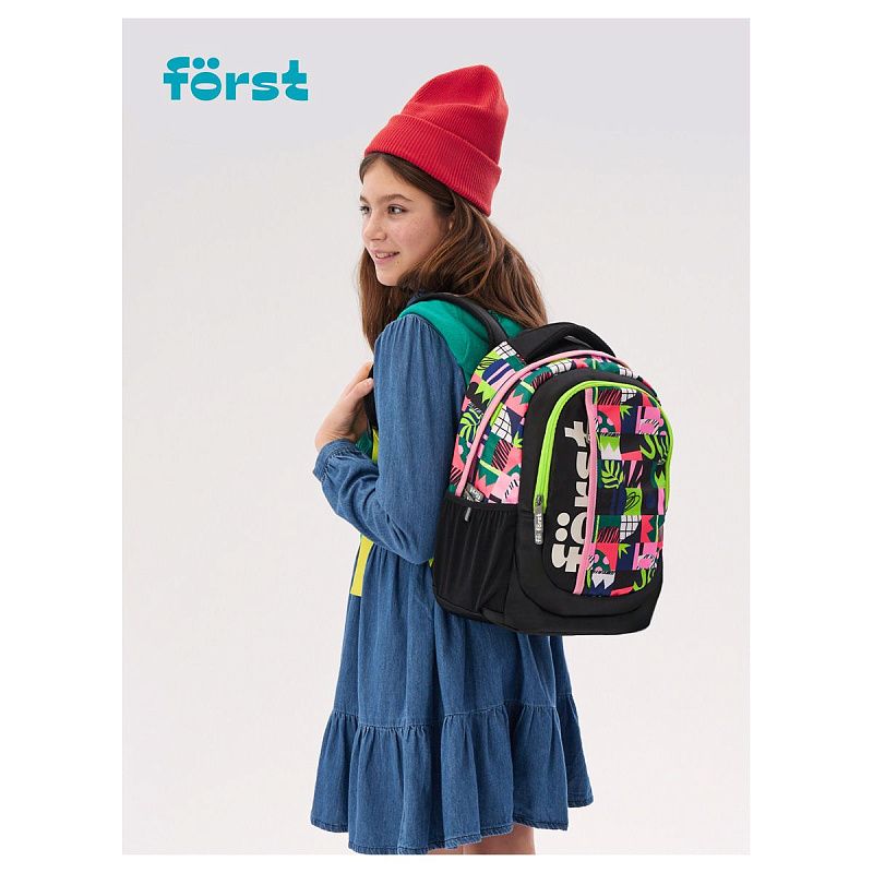 Рюкзак Först F-Trend "Fusion" 40*29*18см, 2 отделения, 3 кармана, эргономичная спинка 