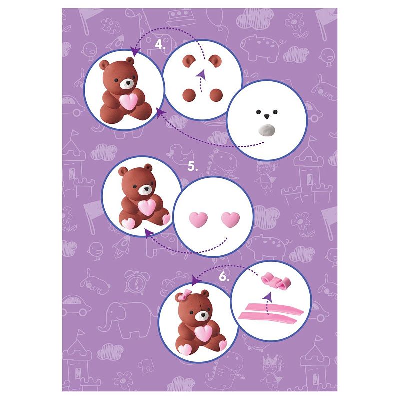 Набор для лепки из легкого пластилина Мульти-Пульти "Мишка"