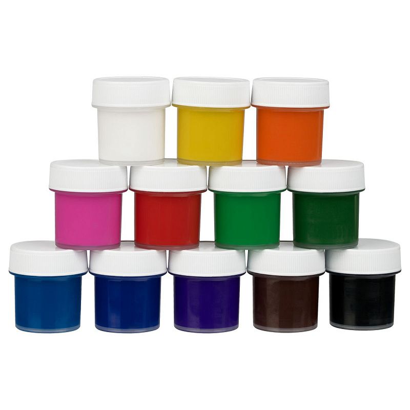 Гуашь с наклейками Мульти-Пульти "Волшебник Изумрудного Города", 12 цветов, 17,5мл, картон