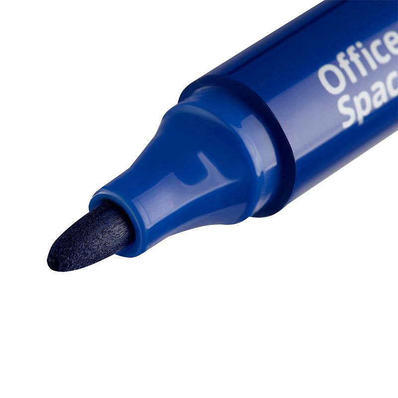 Маркер для белых досок OfficeSpace "Bullet" синий, пулевидный, 2,5мм 