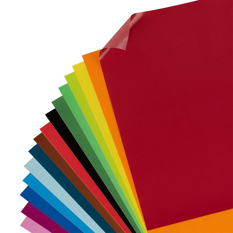 Картон цветной, А4 двустор., BG, 16 л., 16 цв., мелованный, в пакете