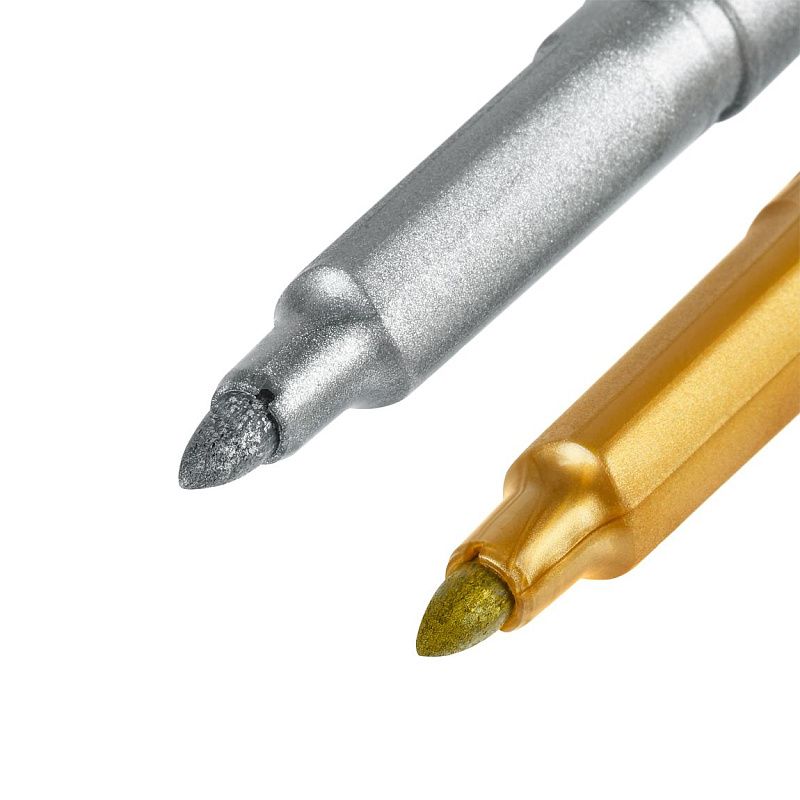 Набор маркеров для декорирования Centropen "2690" золото, серебро, 2шт., пулевидный, 1,5-3мм, блистер 