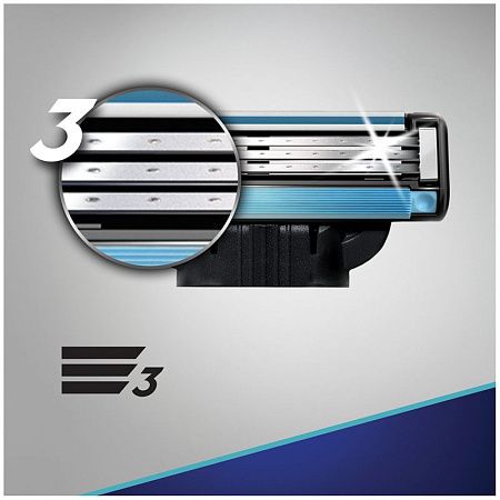 Кассеты для бритья сменные Gillette "Mach 3", 4шт. (ПОД ЗАКАЗ) 