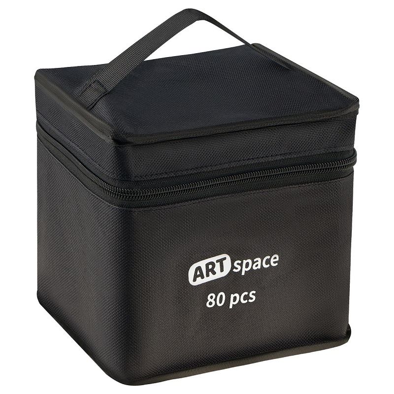 Набор двусторонних маркеров для скетчинга ArtSpace 80цв., основные цвета, пулевид./скош.