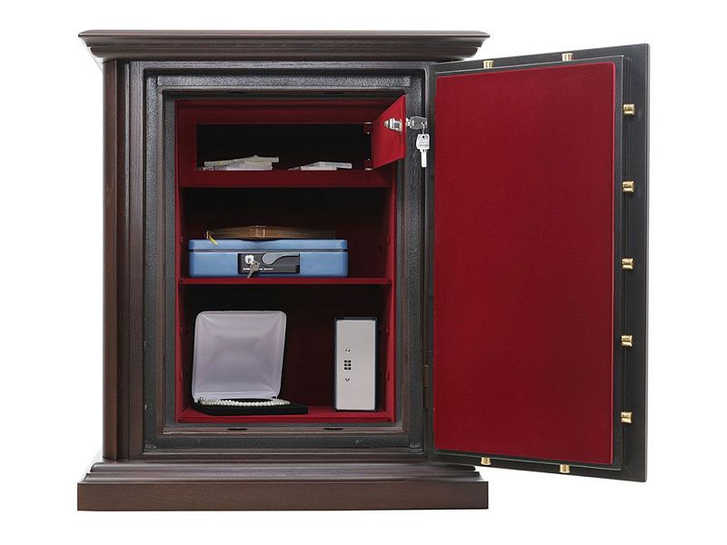 Огневзломостойкий сейф в дереве VALBERG Гарант 67Т Д EL (дуб)