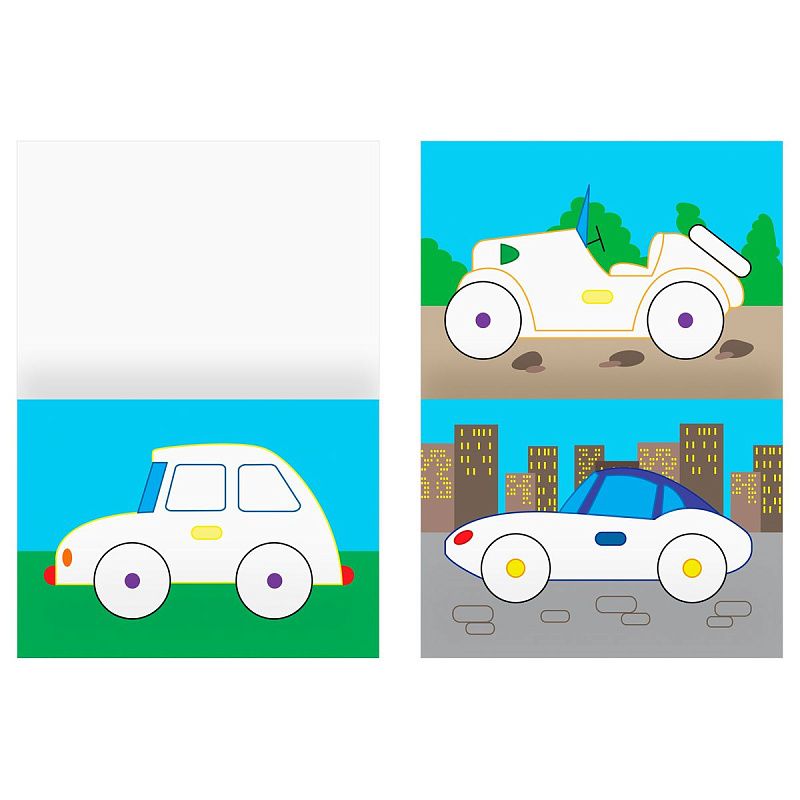 Раскраска А5 ТРИ СОВЫ "Для малышей. Выпуск 1", 8стр., цветной фон