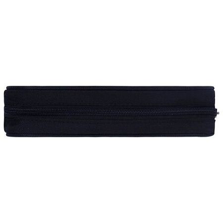 Пенал-косметичка BRAUBERG овальный, полиэстер, "Black", 22х9х5 см, 229271 