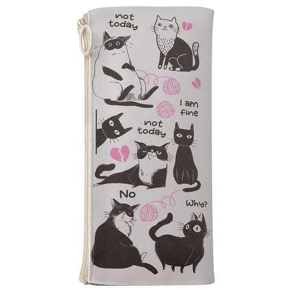 Пенал мягкий 200*100 MESHU "Cats", искусственная кожа