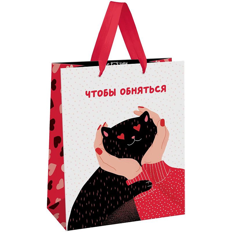 Пакет подарочный 11*14*6,5см MESHU "Lovely day",  матовая ламинация