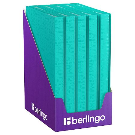 Папка с 40 вкладышами Berlingo "Your Way" А4, 24мм, 600мкм, мятная, с внутр. карманом 