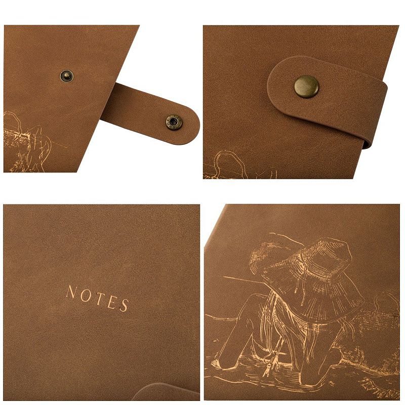 Записная книжка А5 80 л., ЛАЙТ, кожзам, Greenwich Line "Outline. Dream by the sea" с замком, тиснение фольгой, внутренний карман, блок в точку