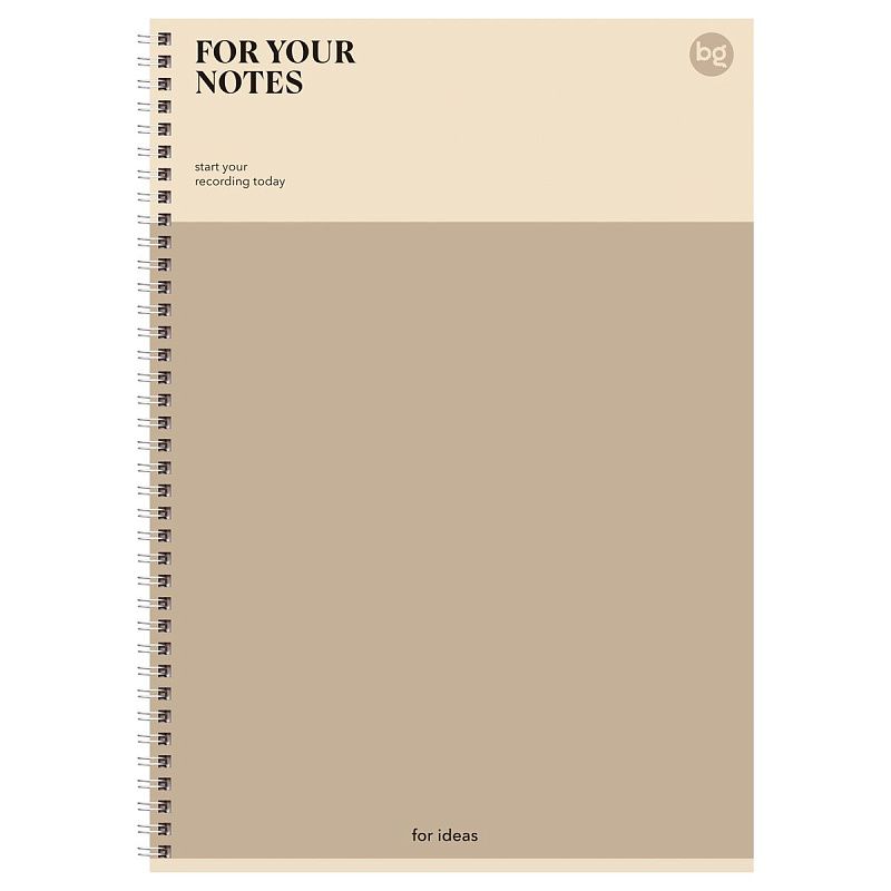 Тетрадь 96л., А4, клетка, на гребне BG "For your notes"