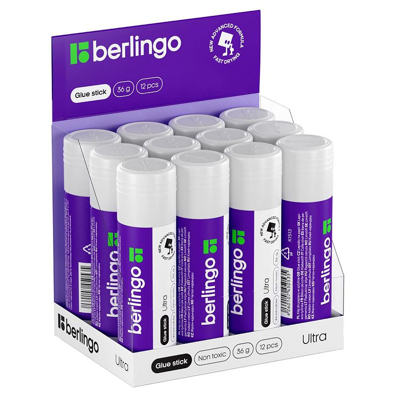 Клей-карандаш Berlingo "Ultra", 36г, ПВП