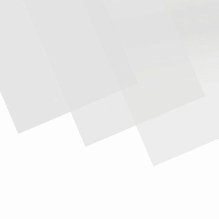 Обложки пластиковые для переплета, А4, КОМПЛЕКТ 100 шт., 300 мкм, белые, BRAUBERG, 530939