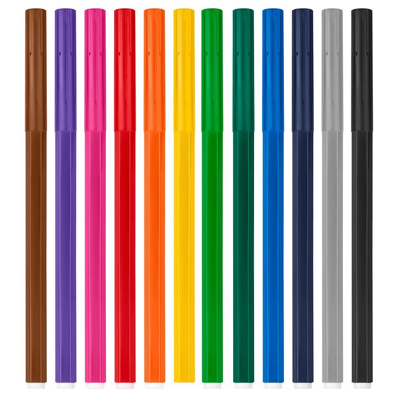 Фломастеры Centropen "Пингвины", 12цв., смываемые, картон, европодвес