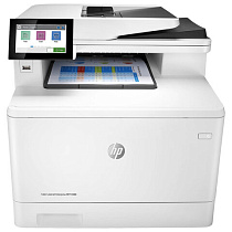 картинка МФУ лазерное ЦВЕТНОЕ HP Color LJ Enterprise M480f "4 в 1", А4, 27 стр./мин, 55000 стр./мес, ДУПЛЕКС, ДАПД, сетевая карта, 3QA55A от магазина