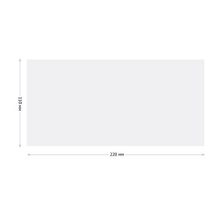 Конверт E65, OfficeSpace, 110*220мм, б/подсказа, б/окна, отр. лента, термоусадка