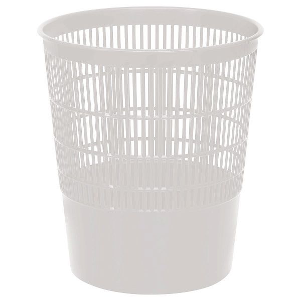 Корзина для бумаг СТАММ, 18л, сетчатая, белая