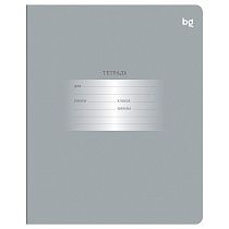 Тетрадь 12л., клетка BG "Первоклассная", светло-серая