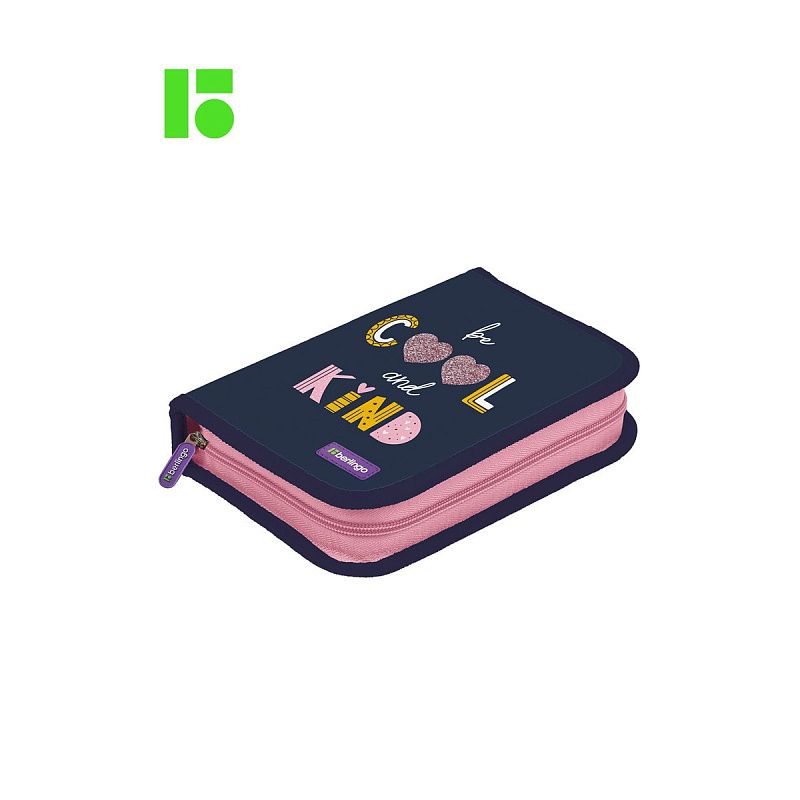 Пенал 1 отделение, 200*140*40 Berlingo "Be cool", дополнительная откидная секция, полиэстер 