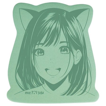 Самоклеящийся блок фигурный MESHU "Anime girl", 40л., европодвес, ассорти