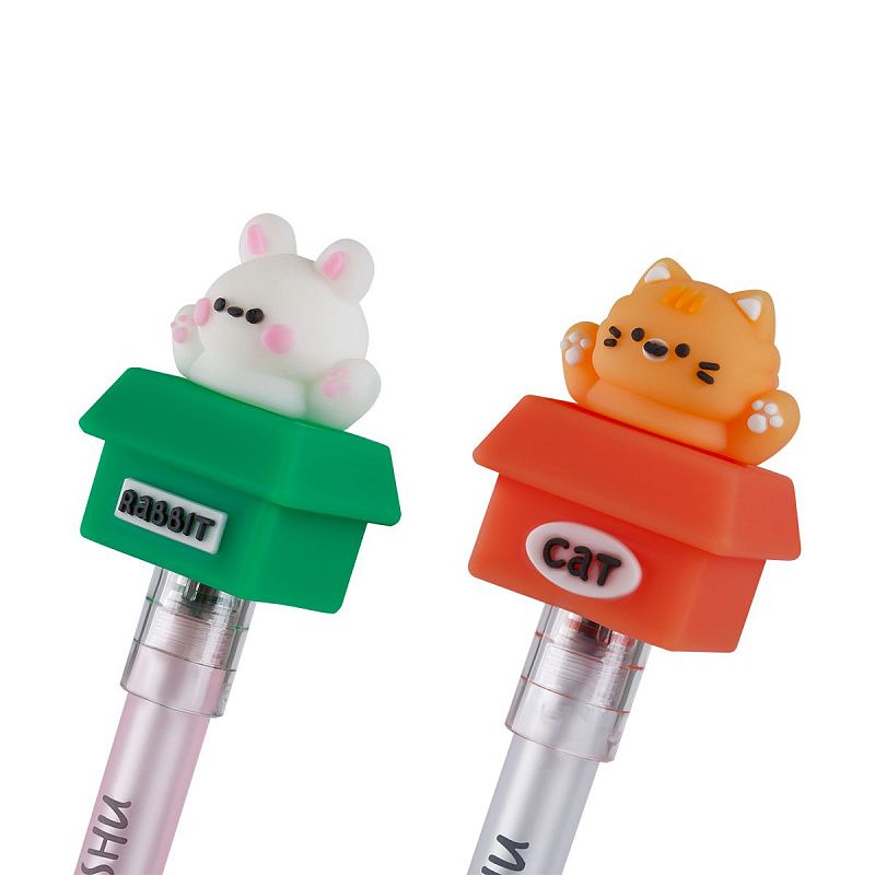 Ручка шариковая MESHU "Friends Box" синяя, 0,7мм, корпус ассорти 