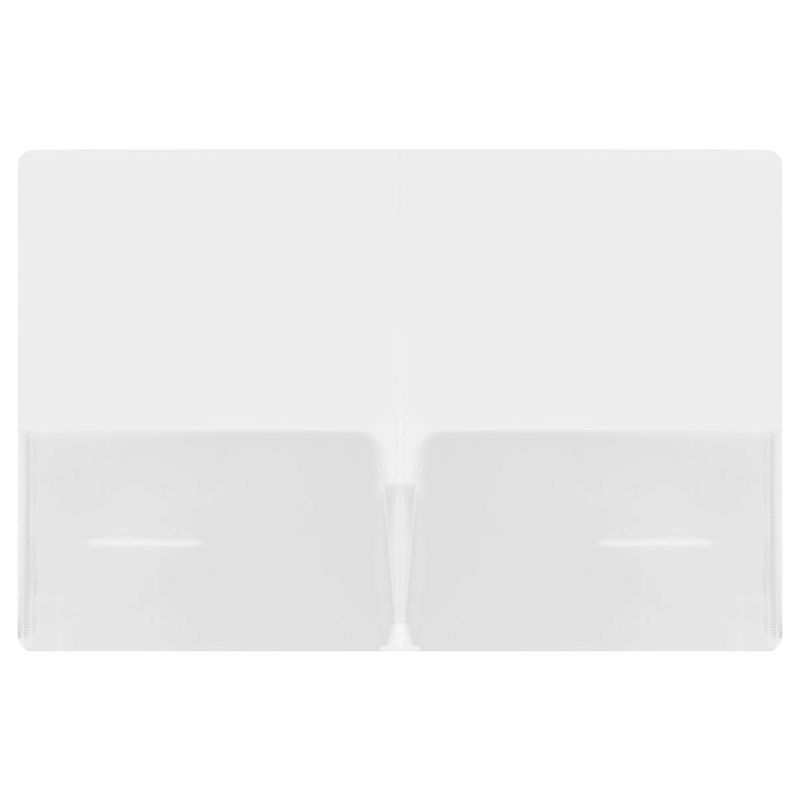 Папка-уголок СТАММ А4, 180мкм, 2 внутренних кармана, прозрачная бесцветная 