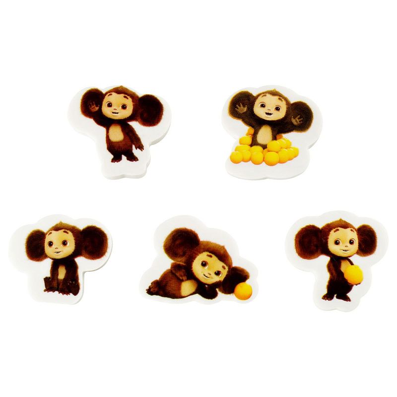 Ластик Мульти-Пульти "Чебурашка", фигурный, термопластичная резина, 40*30*13мм, ассорти 