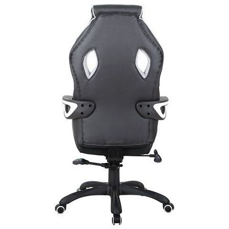 Кресло компьютерное BRABIX "Techno Pro GM-003", экокожа, черное/серое, вставки серые, 531814